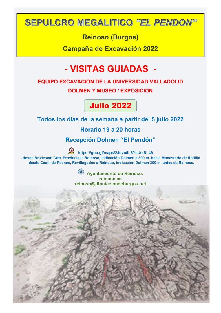 Visitas Guiadas Dolmen "El Pendón" JULIO 2022