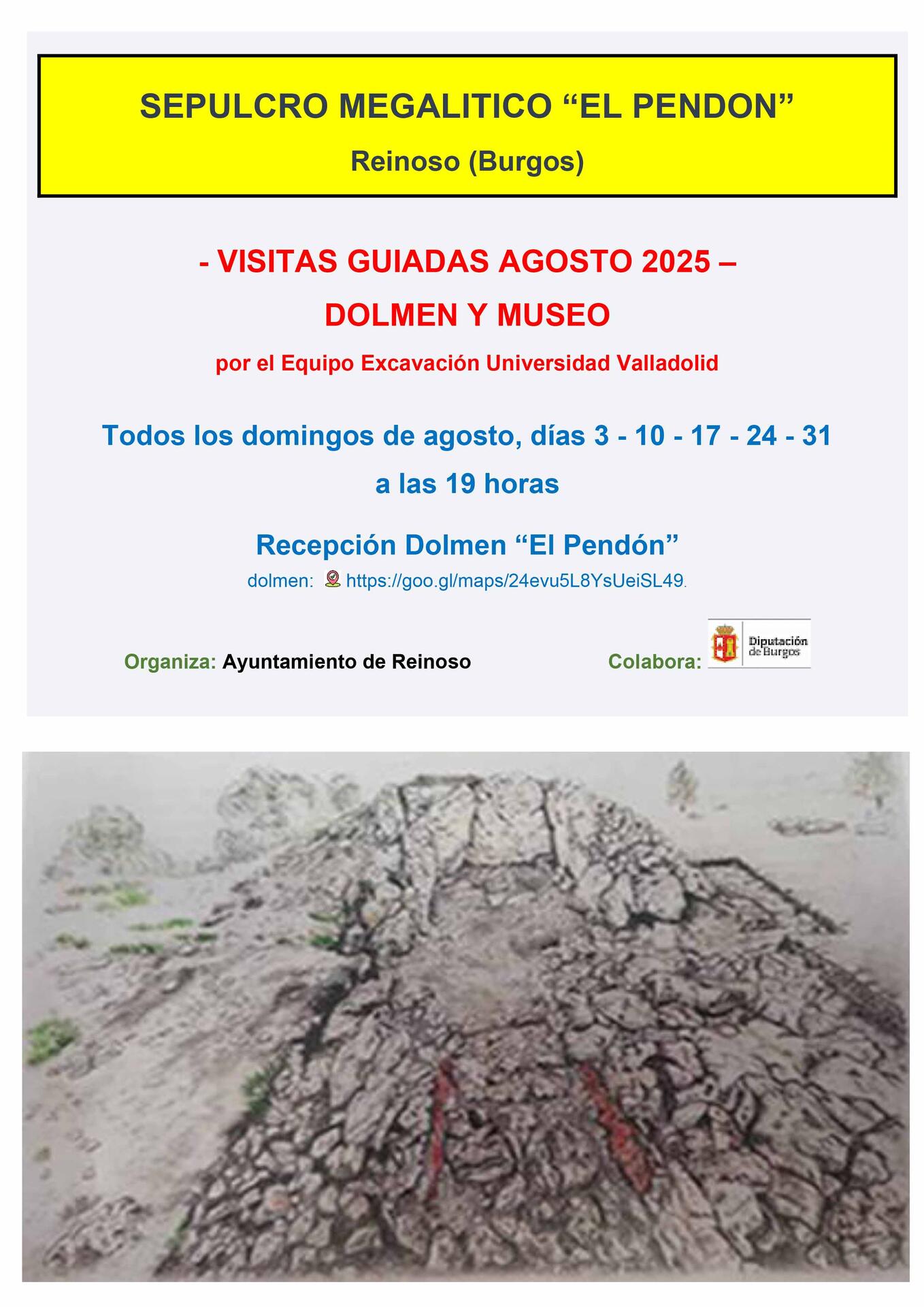 Visitas guiadas Dolmen "El Pendón" 